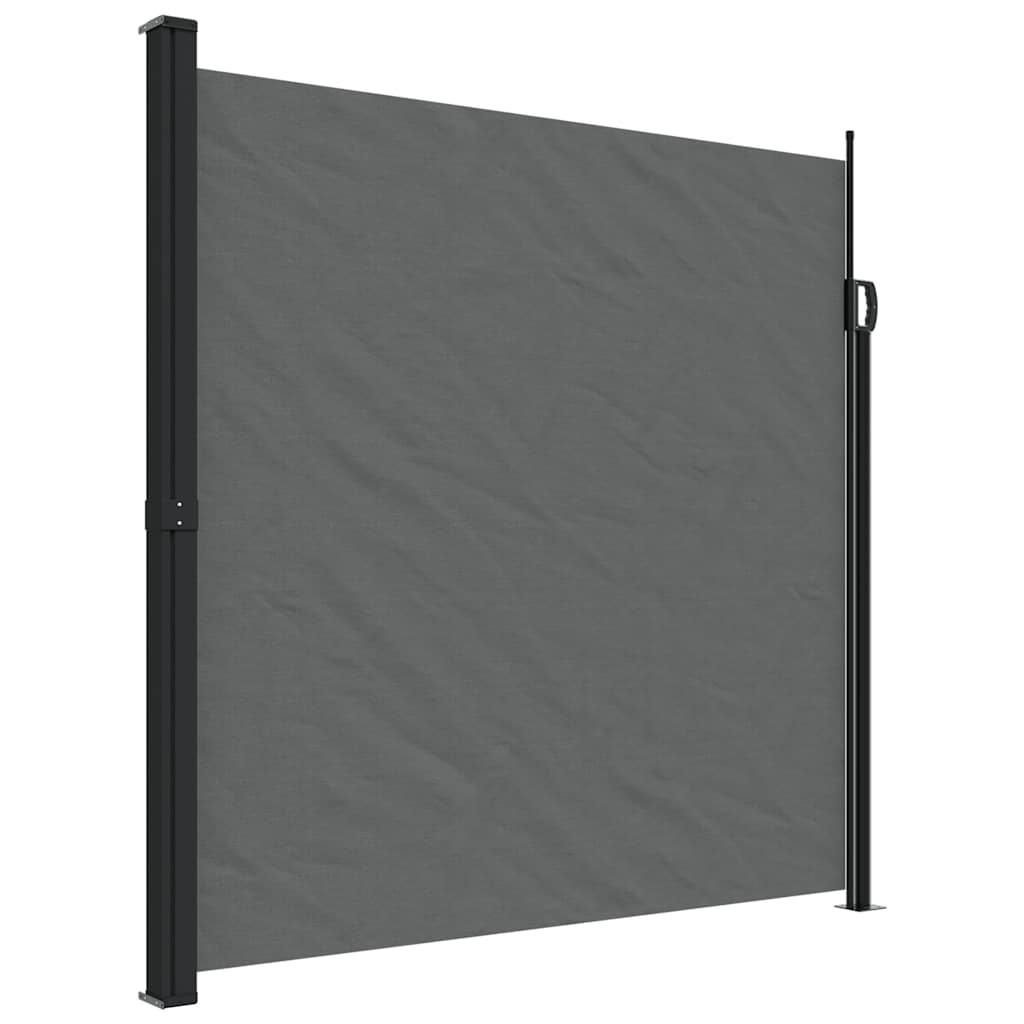 Seitenmarkise Ausziehbar Schwarz 100x300 cm