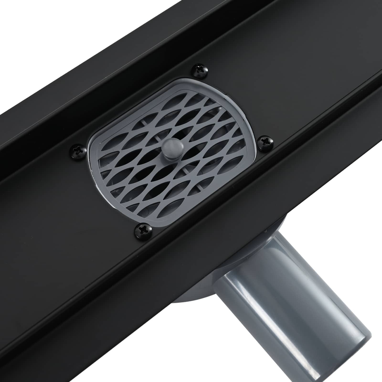 Duschablauf 2-in-1 mit 360° Siphon Silber 54 x 11 x 9,5 cm
