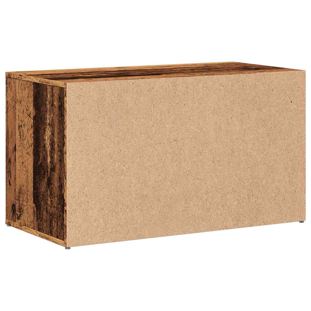Flurbank 80x40x45 cm Weiß Holzwerkstoff