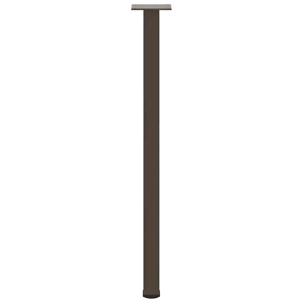 Bartischbeine 4 Stk. Schwarz 100-102 cm Stahl