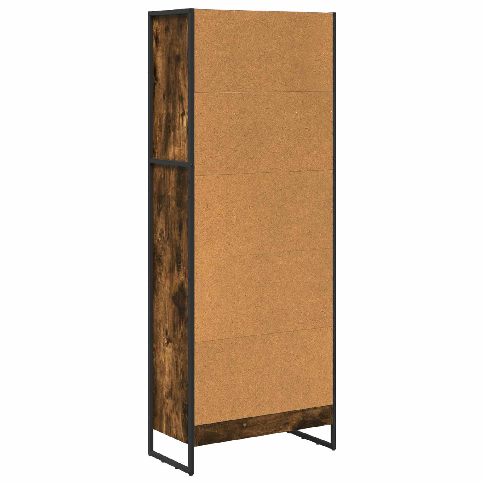 Bücherregal 2 pcs Schwarz Eichen-Optik 60 x 30 x 189,5 cm