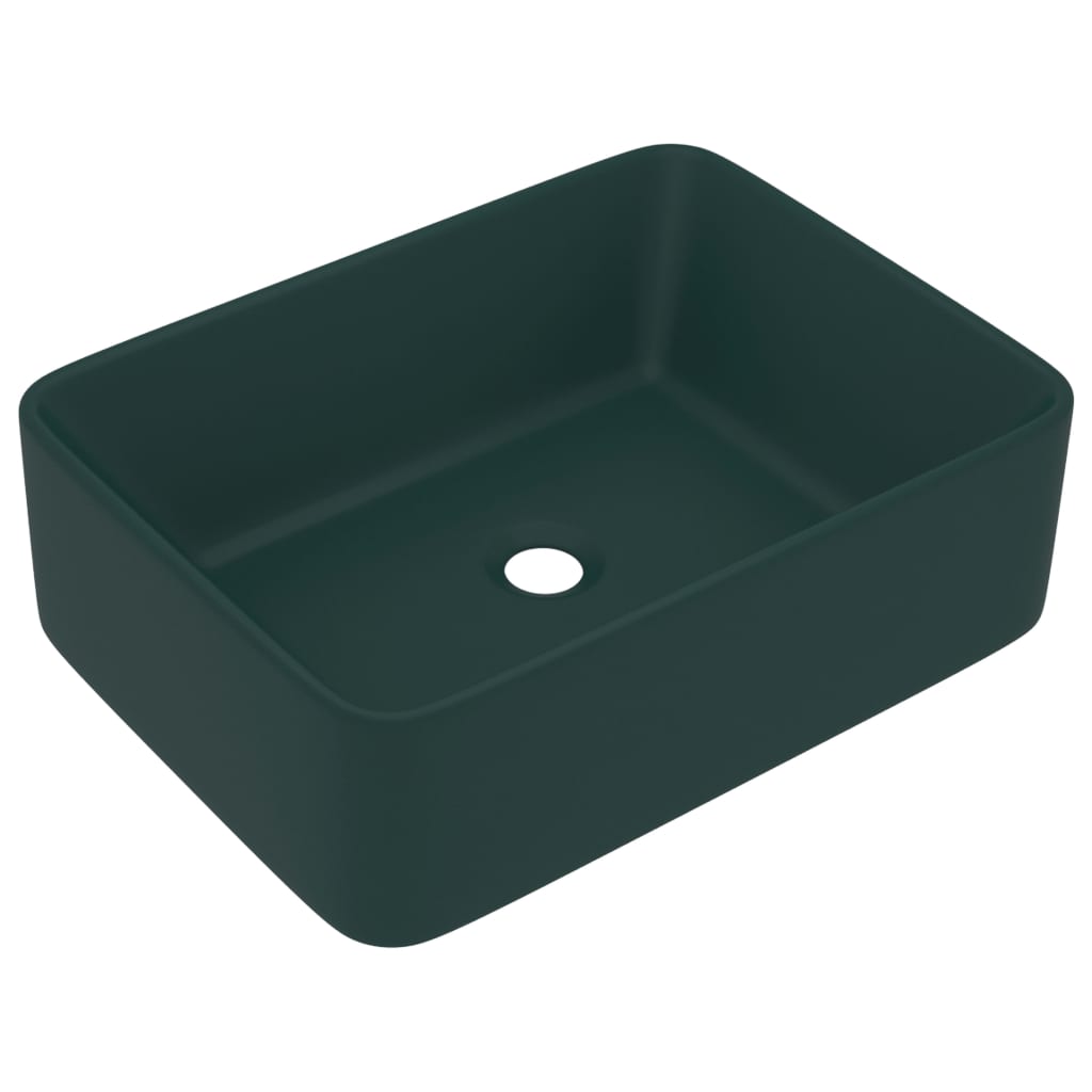 Luxus-Waschbecken Matt Weiß 41x30x12 cm Keramik