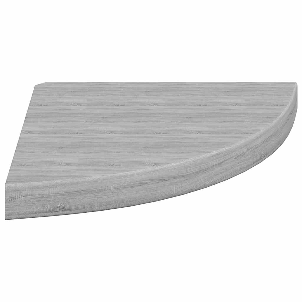 Schwebende Eckregale 2 Stk. Hochglanz-Weiß 25x25x3,8 cm MDF