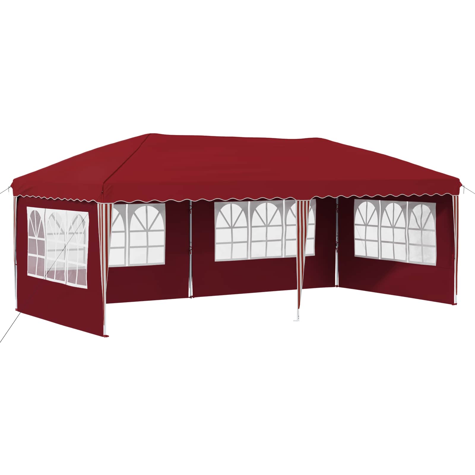 Pop-up Partyzelt 575 x 290 x 245 cm Creme