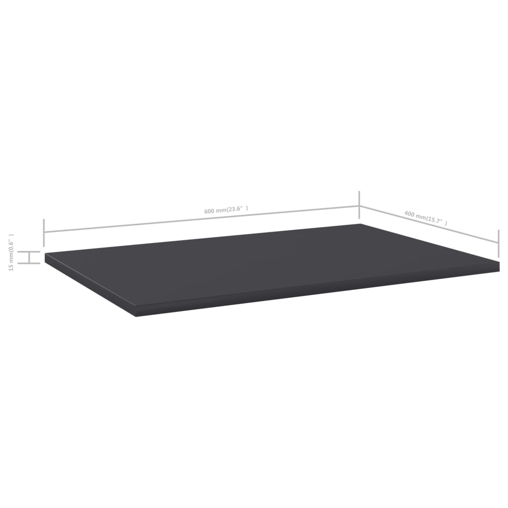 Bücherregal-Bretter 4 Stk. Weiß 40x10x1,5 cm Holzwerkstoff