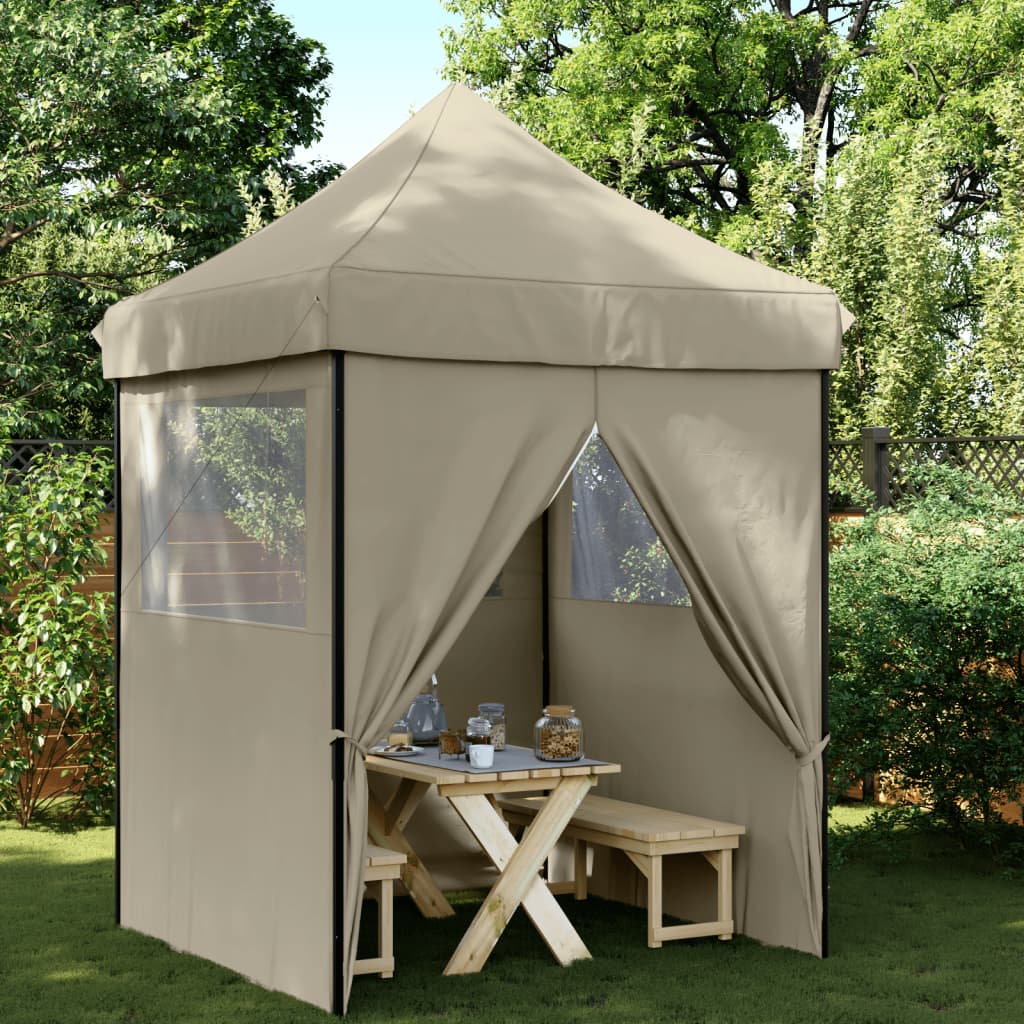 Partyzelt Faltbar Pop-Up Schwarz 200x200x306 cm