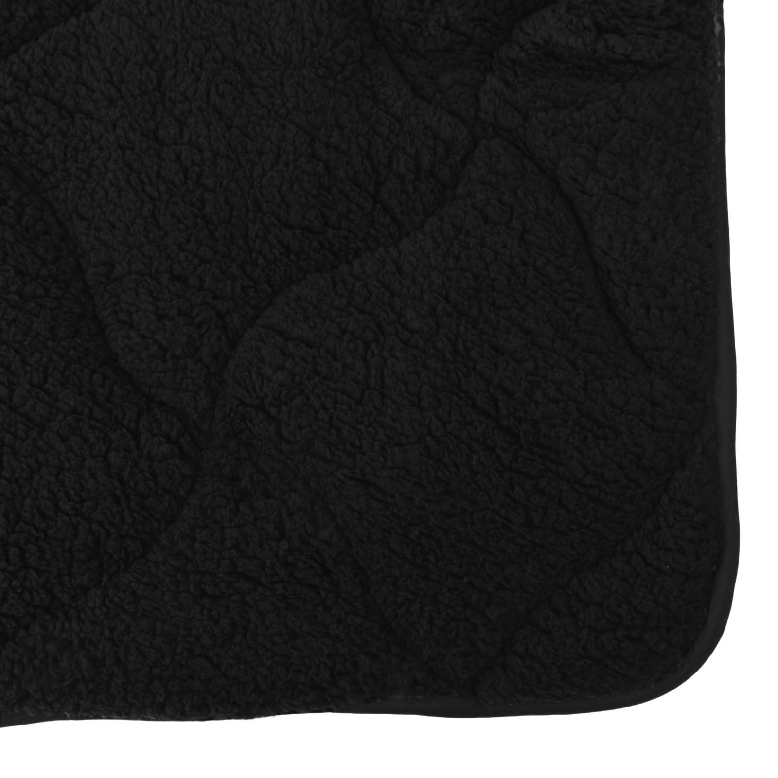 Sommerdecke Anthrazit 135 x 200 cm Mikrofaser und Teddy-Fleece