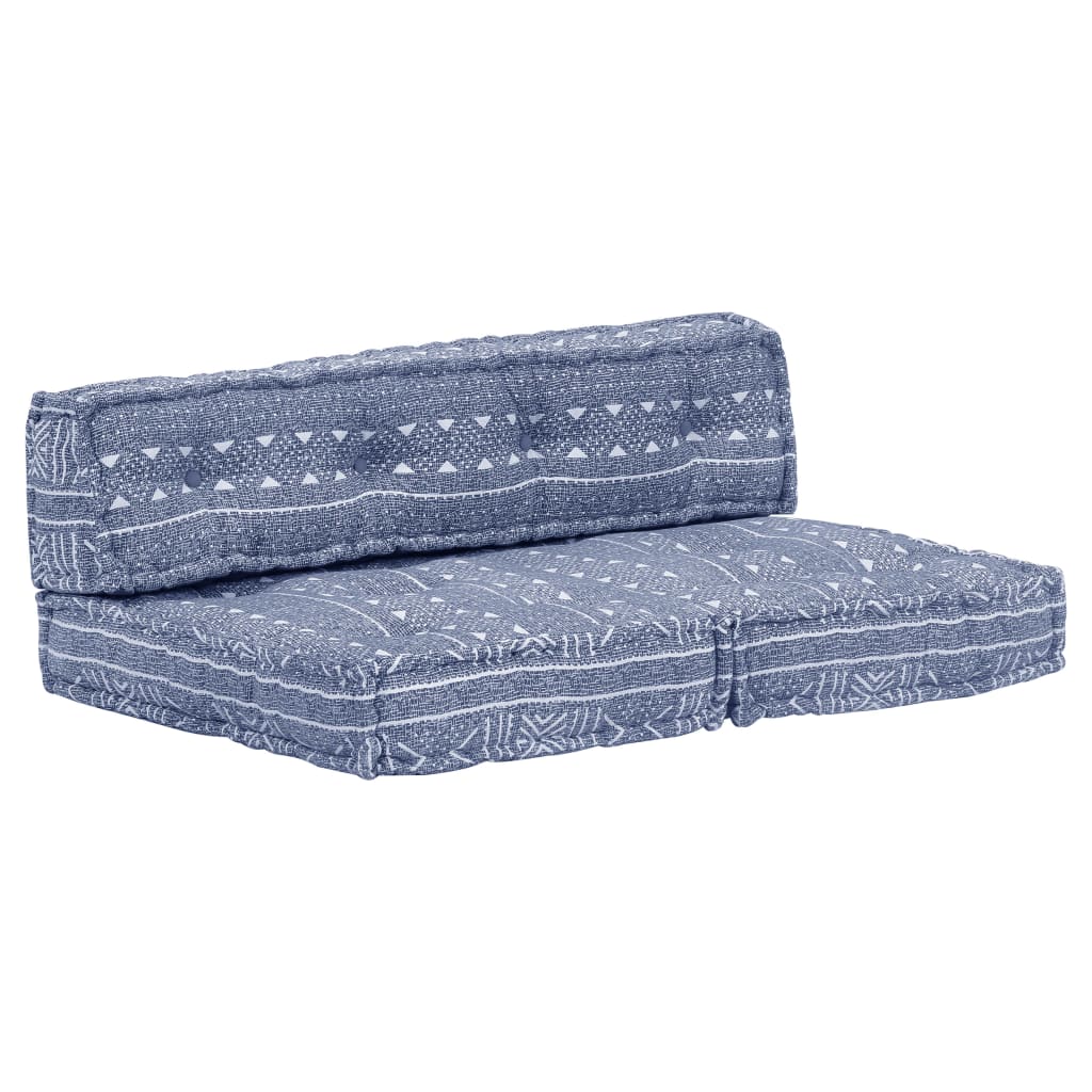 2-Sitzer Modularer Pouf Patchwork Stoff