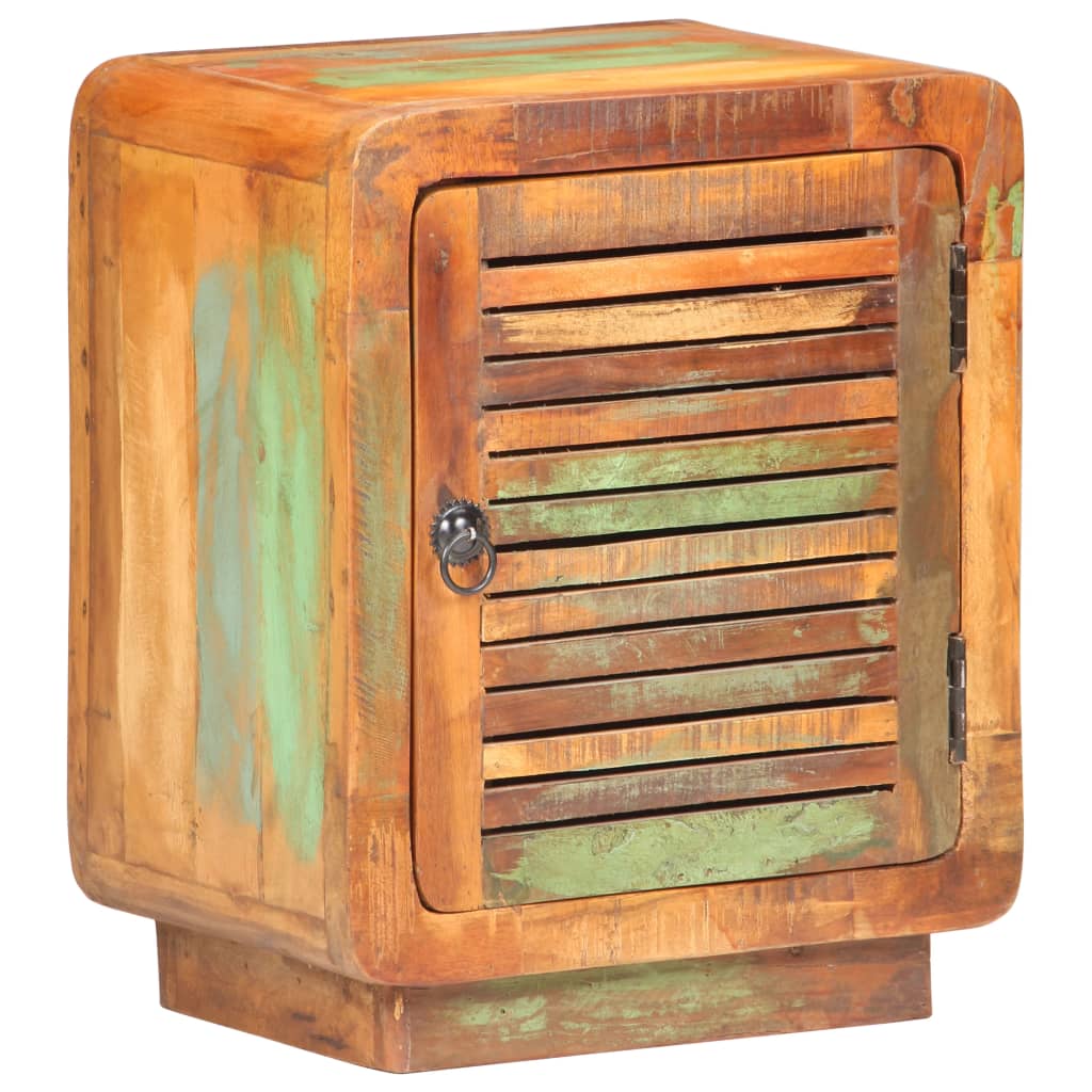 Nachttisch 40x30x50 cm Raues Mangoholz