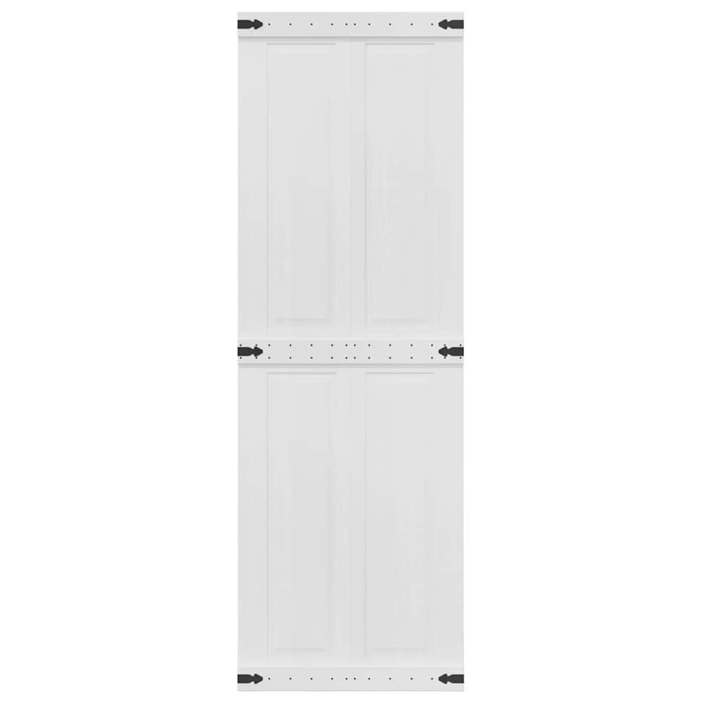 Scheunentür Corona Weiß 70 x 210 cm Massives Kiefernholz