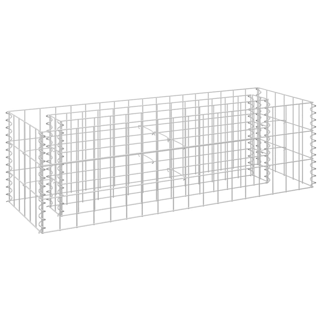 Gabionen-Hochbeet Verzinkter Stahl 90x30x10 cm