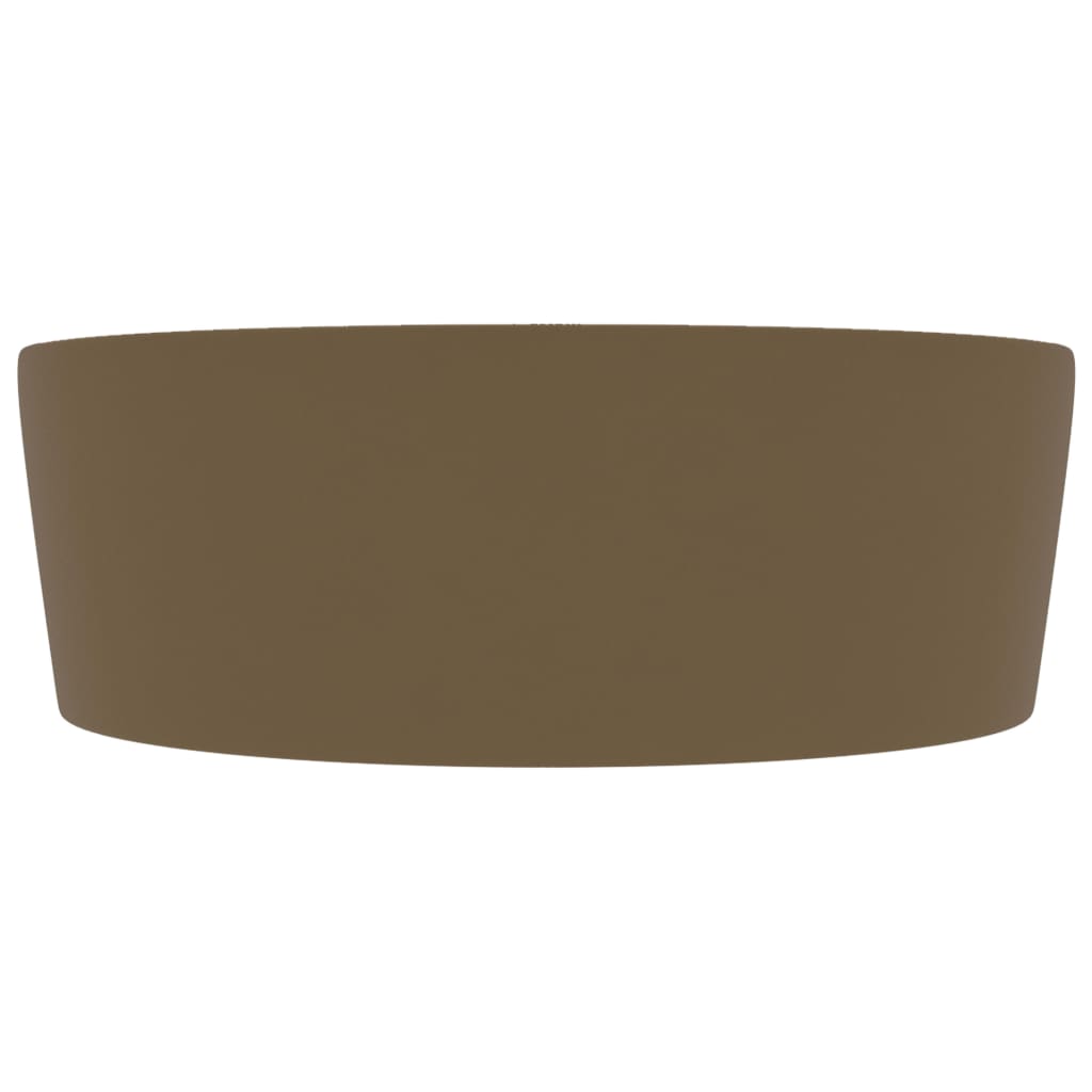 Luxus-Waschbecken mit Überlauf Matt-Weiß 36x13 cm Keramik