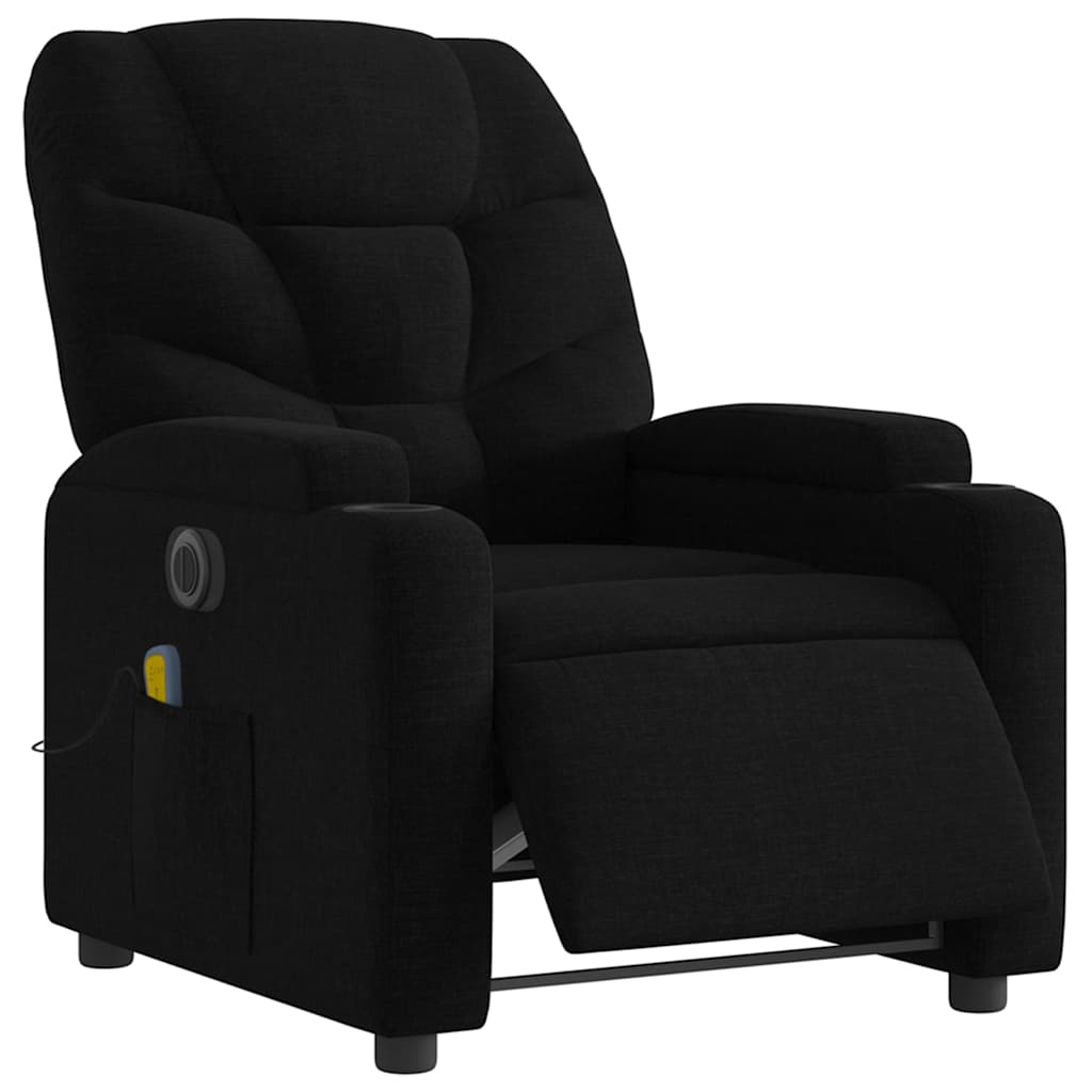 Relaxsessel Elektrisch Dunkelgrau Stoff