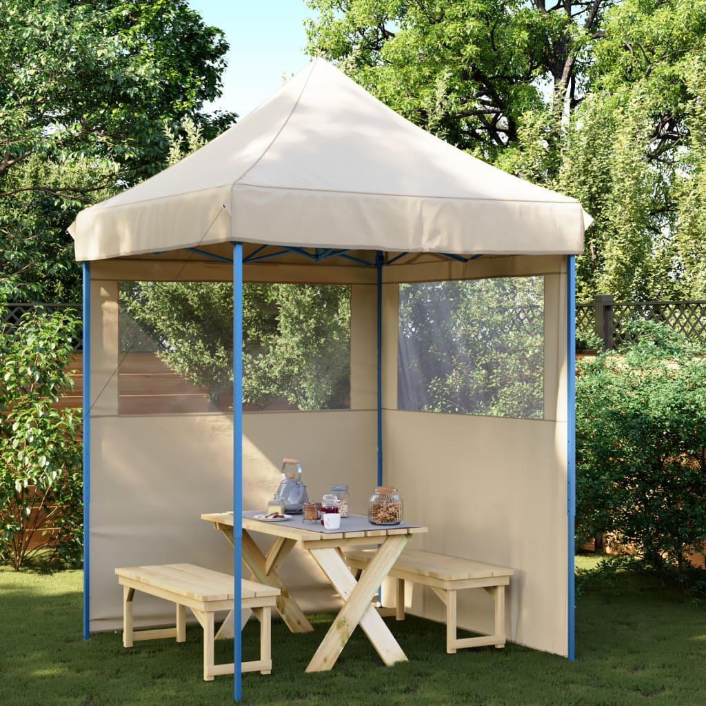 Partyzelt Faltbar Pop-Up Schwarz 200x200x306 cm