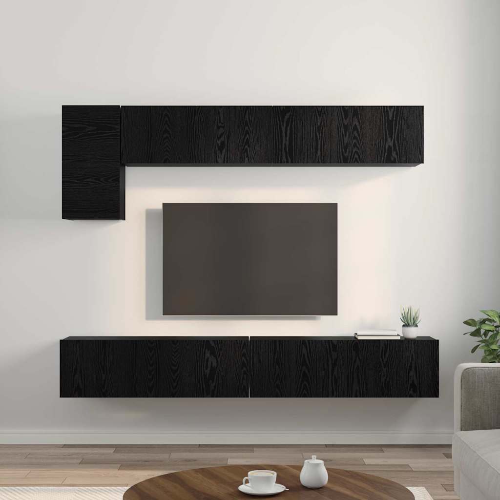5-tlg. TV-Schrank-Set Weiß Holzwerkstoff