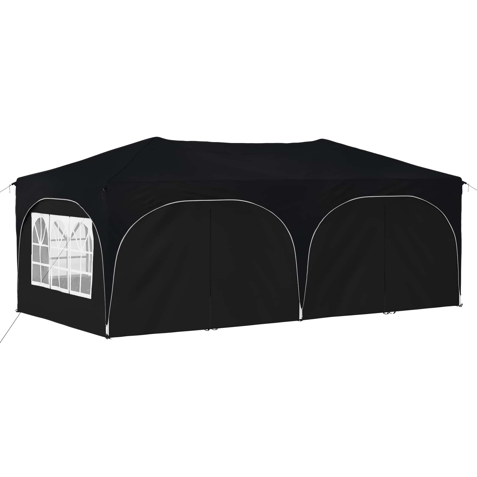 Pop-up Partyzelt 575 x 288 x 245 cm Creme Oxford-Stoff