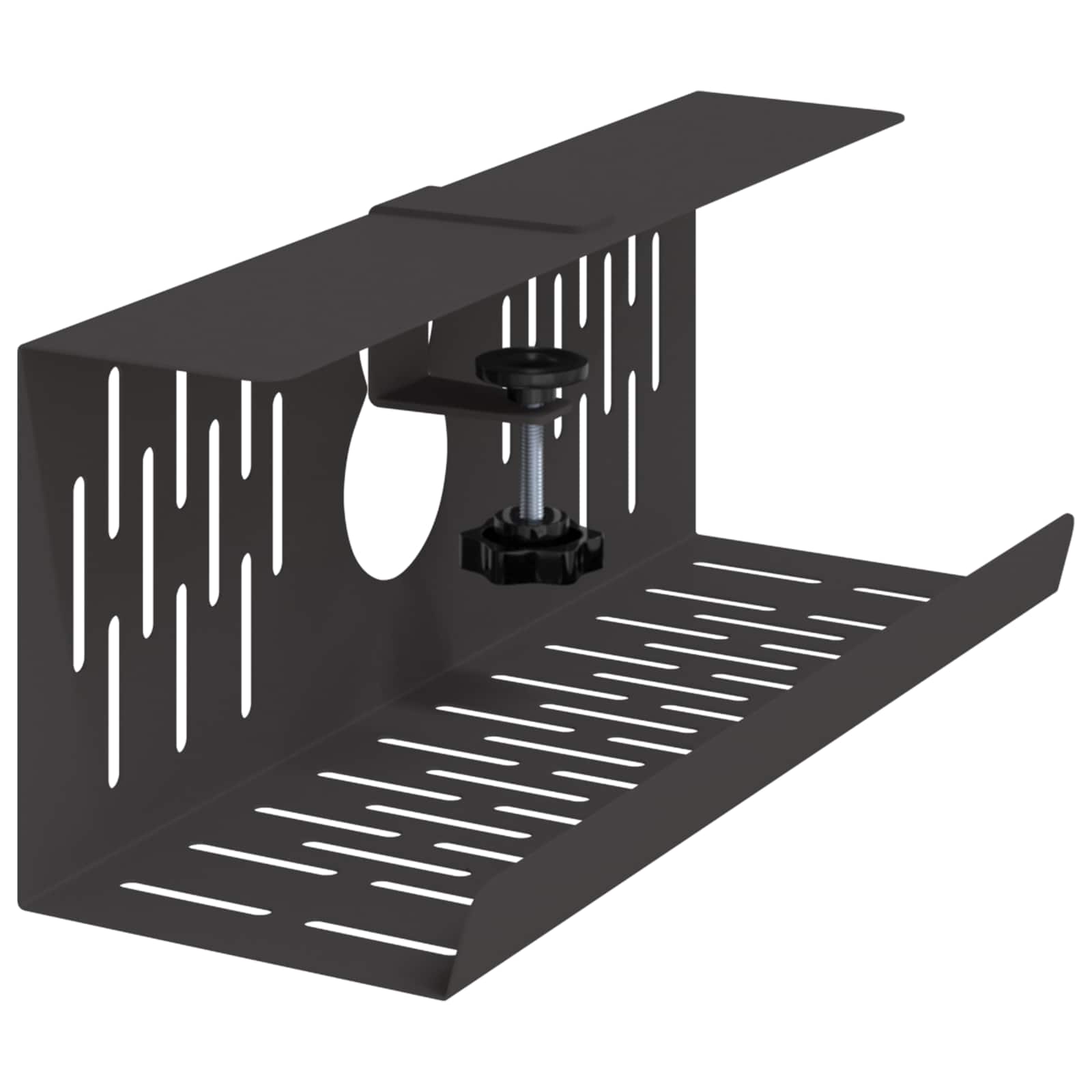 Unter dem Schreibtisch Kabelmanagement Tray 2 Stk. Anthrazit