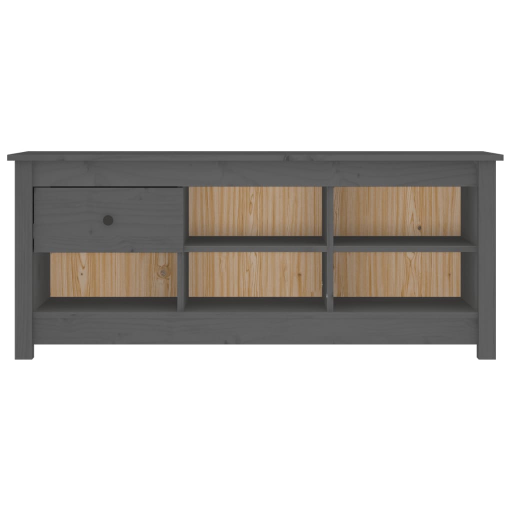 Schuhschrank 110x38x45,5 cm Massivholz Kiefer