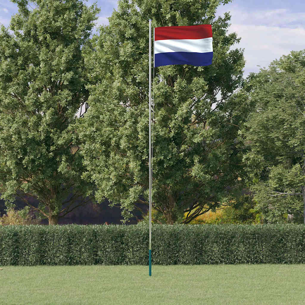 Fahnenmast Teilbar Silbern 6,08 m Aluminium