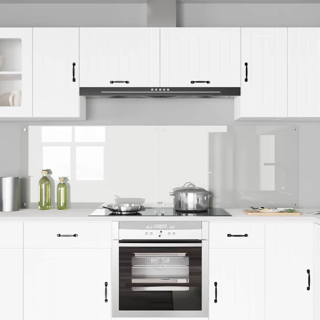 Küchenrückwand 2 pcs Weiß 70 x 40 cm Gehärtetes Glas