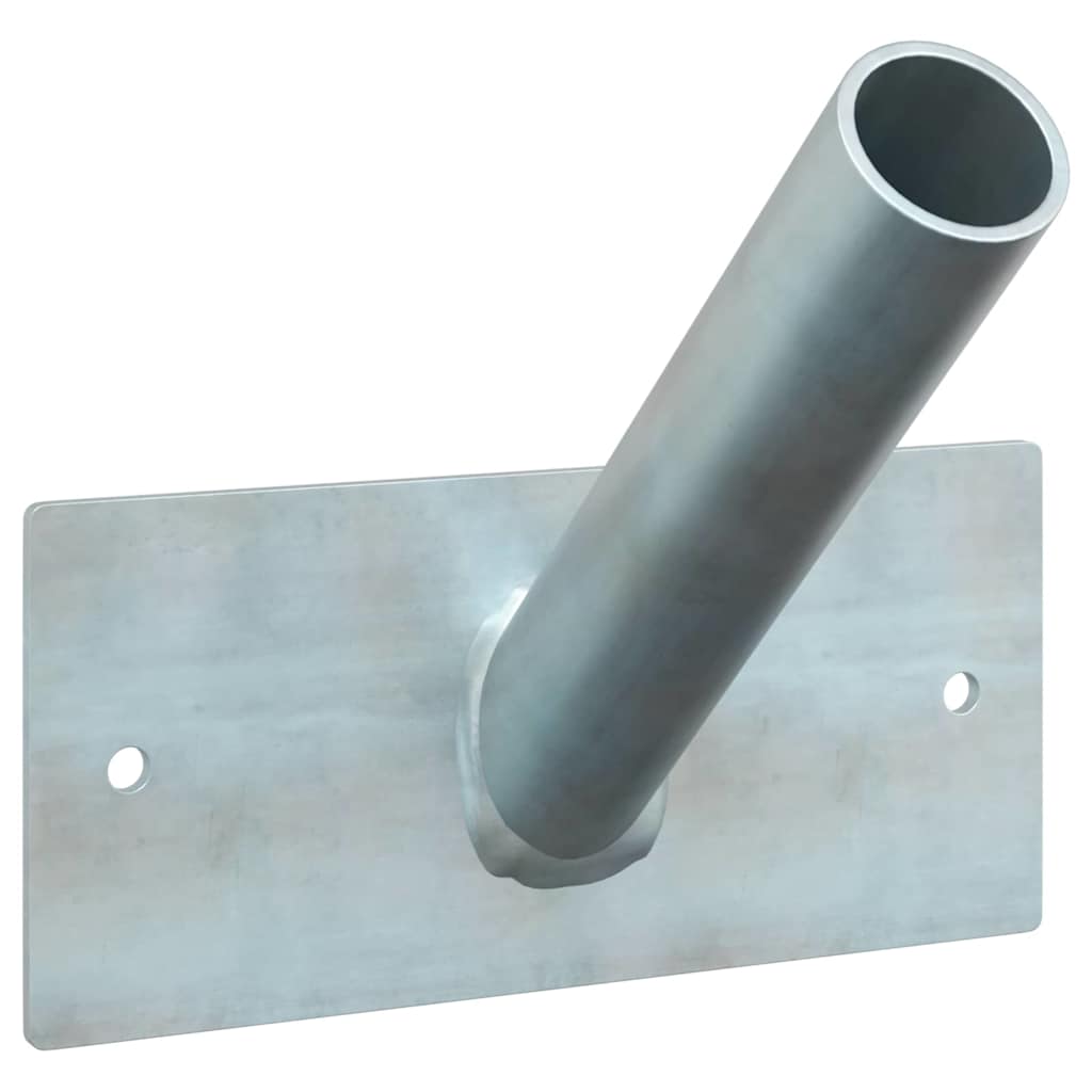 Fahnen Pole Holde Schwarz 10,5 x 7,5 x 0,25 cm Stahl