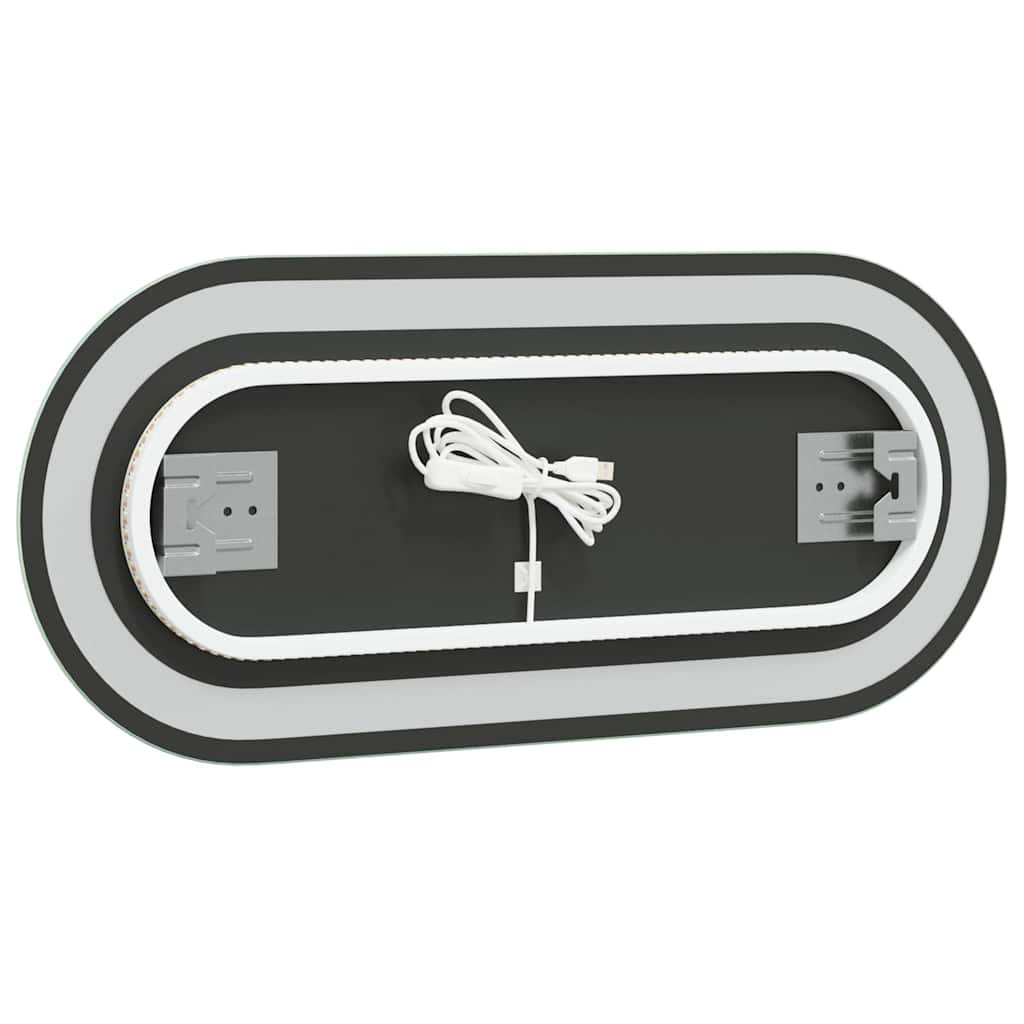 LED-Badspiegel 40x15 cm Oval
