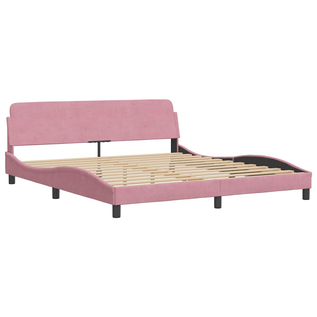 Bettgestell "Dover" Hellgrau 80x200 cm Samt