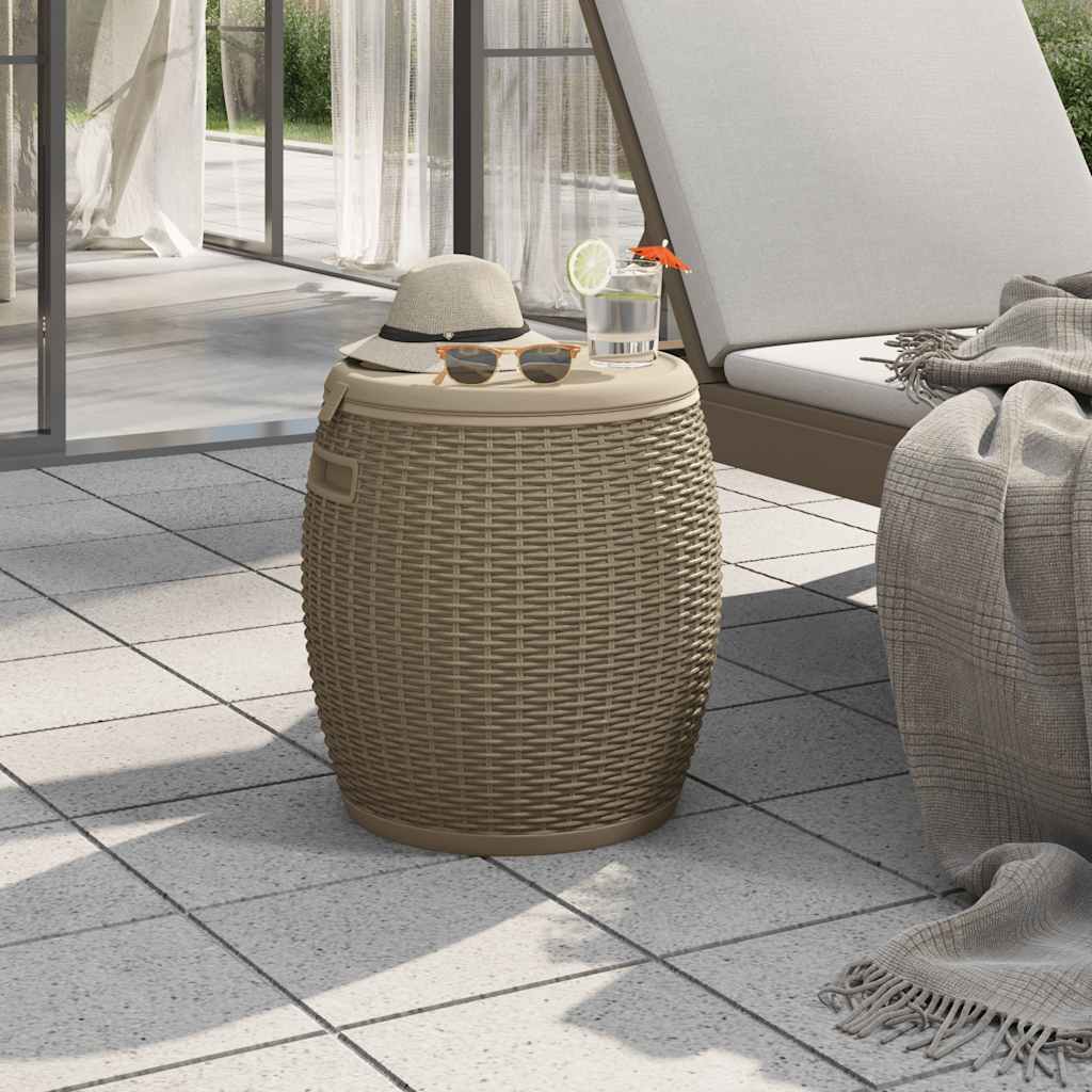 4-in-1 Gartenbox Schwarz Polypropylen