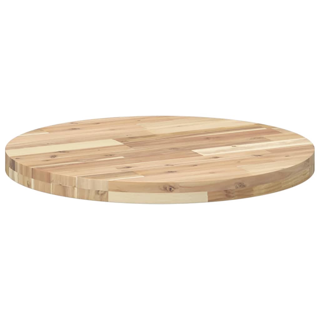 Tischplatte Rund Ø40x2 cm Massivholz Akazie