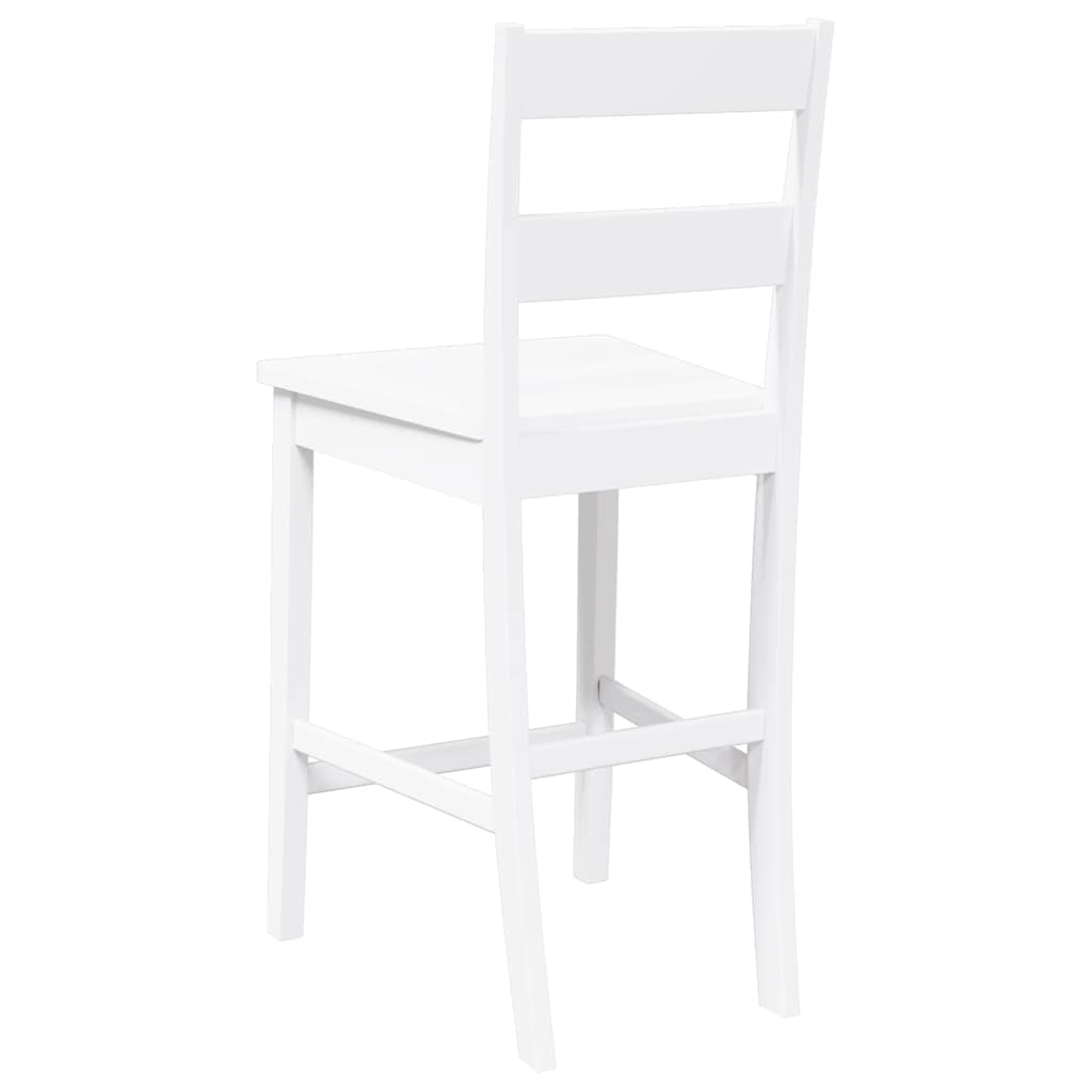 Barhocker mit Kissen 2 Stk. Braun Massivholz Gummibaum