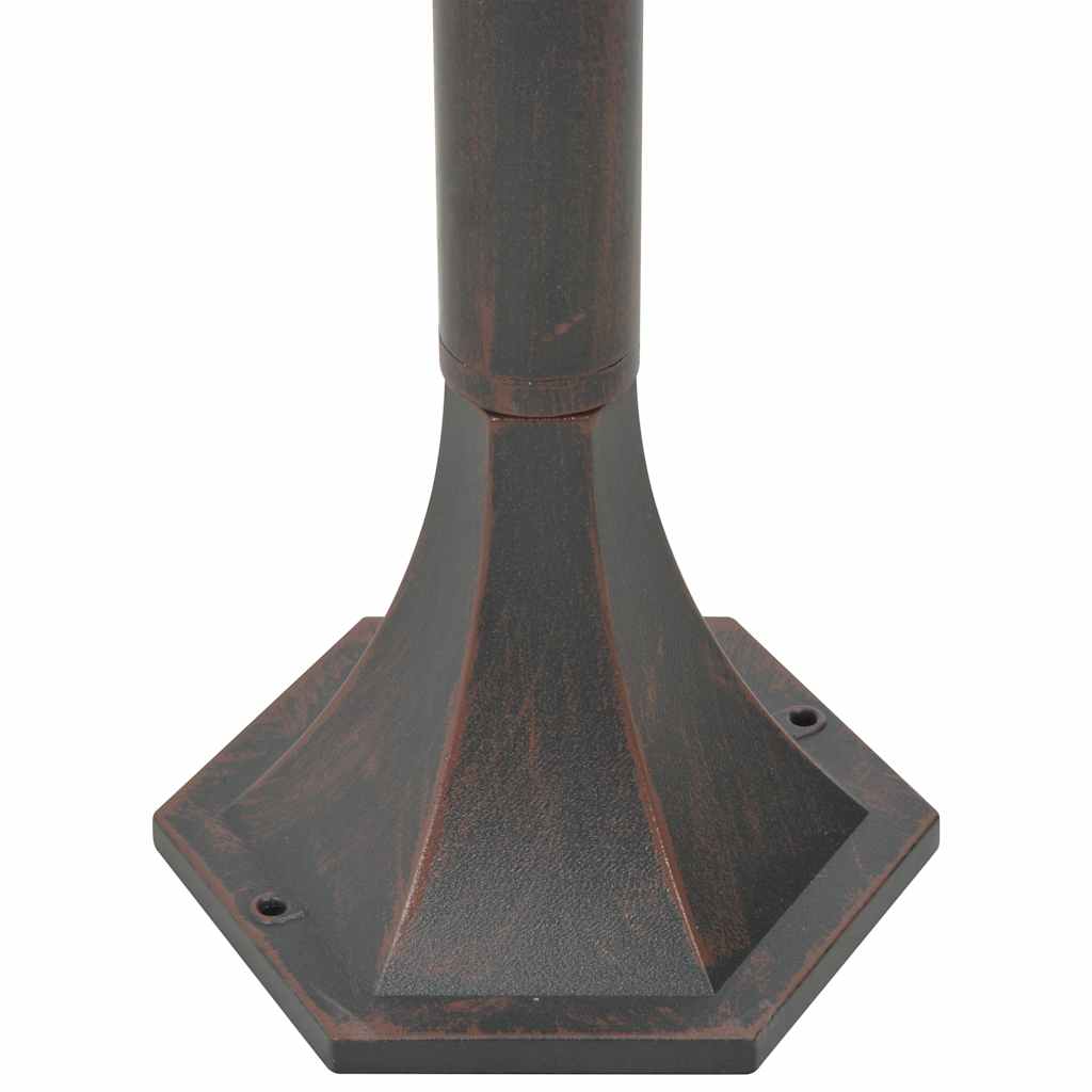 Garten-Pollerleuchte 6 Stk. E27 110 cm Aluminium Dunkelgrün
