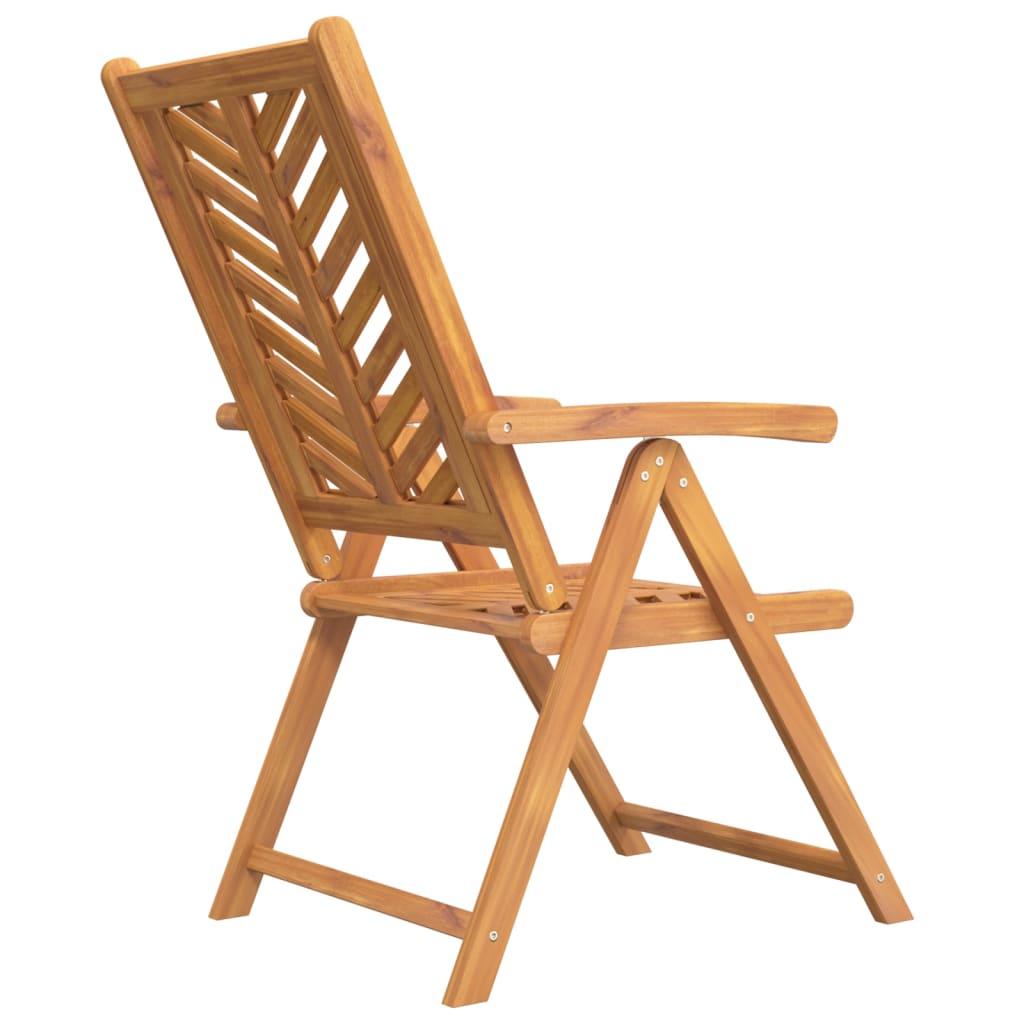 Gartenstuhl 4 pcs Braun Massivholz Akazie