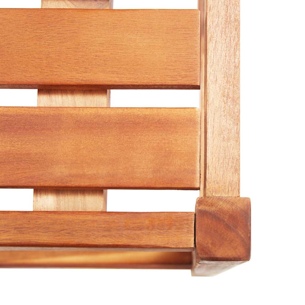 Barhocker 4 Stk. Grau Massivholz Akazie