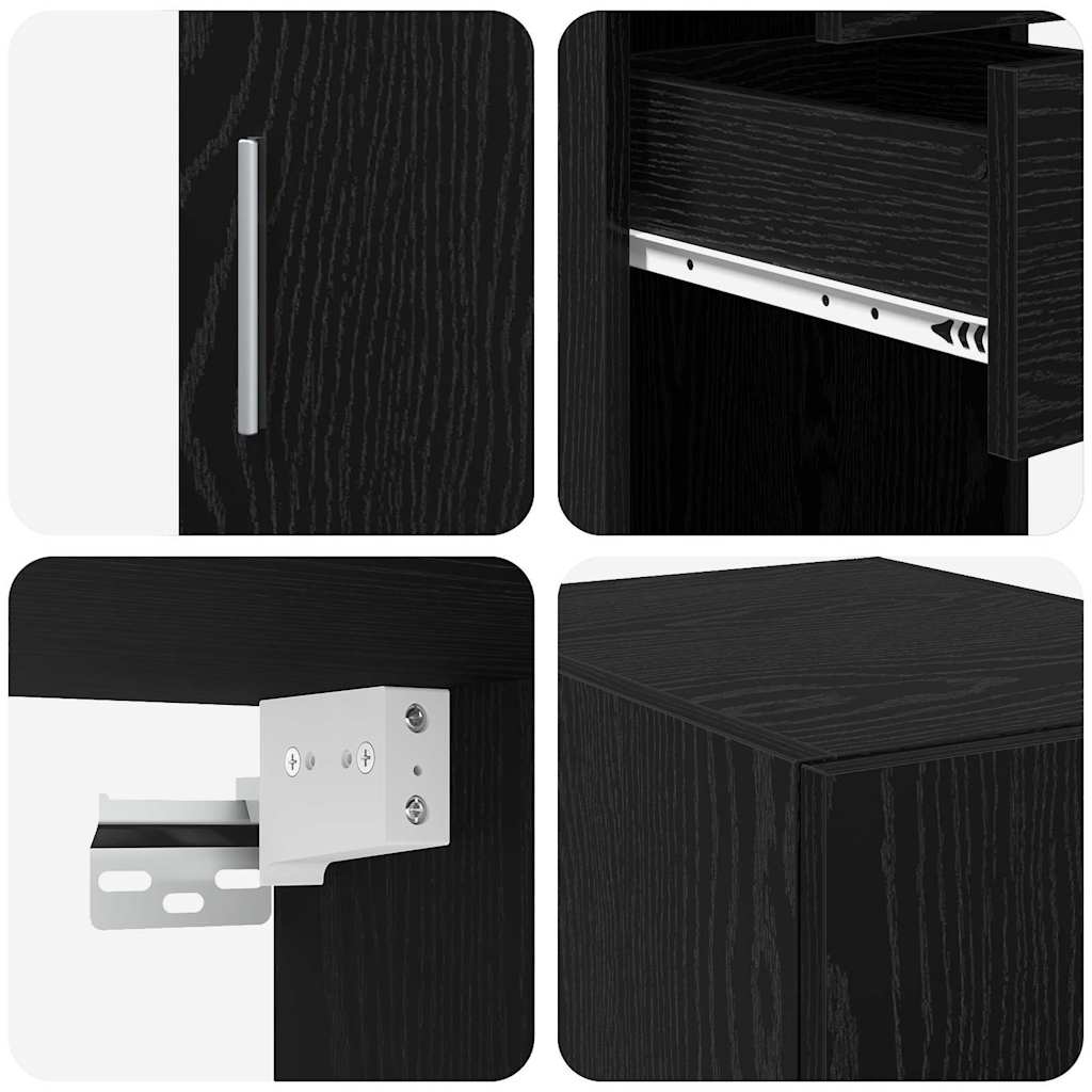 Aufbewahrungsschrank 2 pcs Altholz 30 x 42,5 x 225 cm