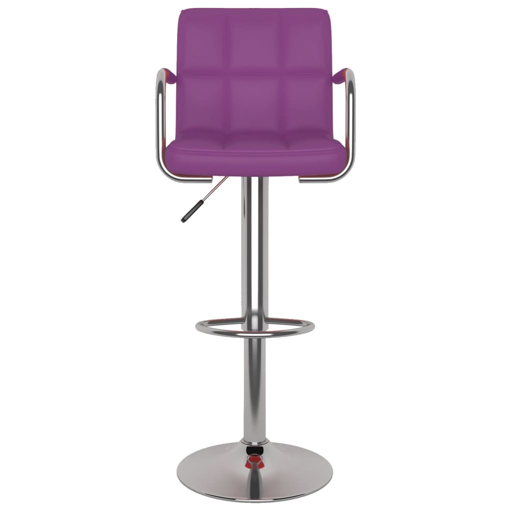 Barhocker 2 Stk. Rot Kunstleder