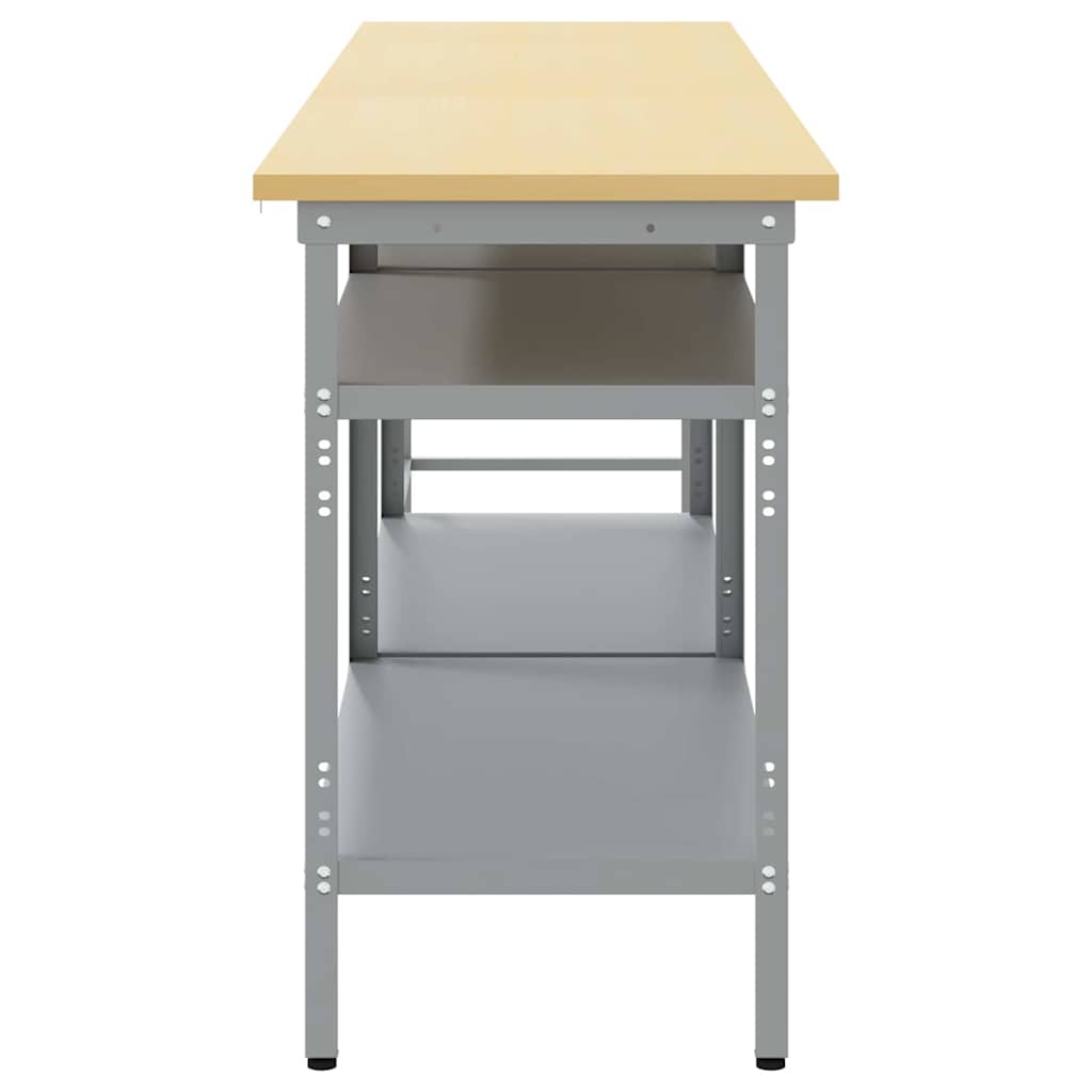 Werkbank-Set mit Schubladen 2 pcs Rot und Grau 200 x 55 x 85 cm