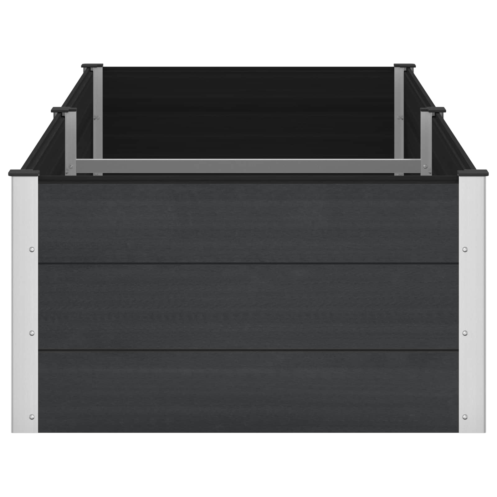 Garten-Hochbeet 200x50x54 cm WPC Grau