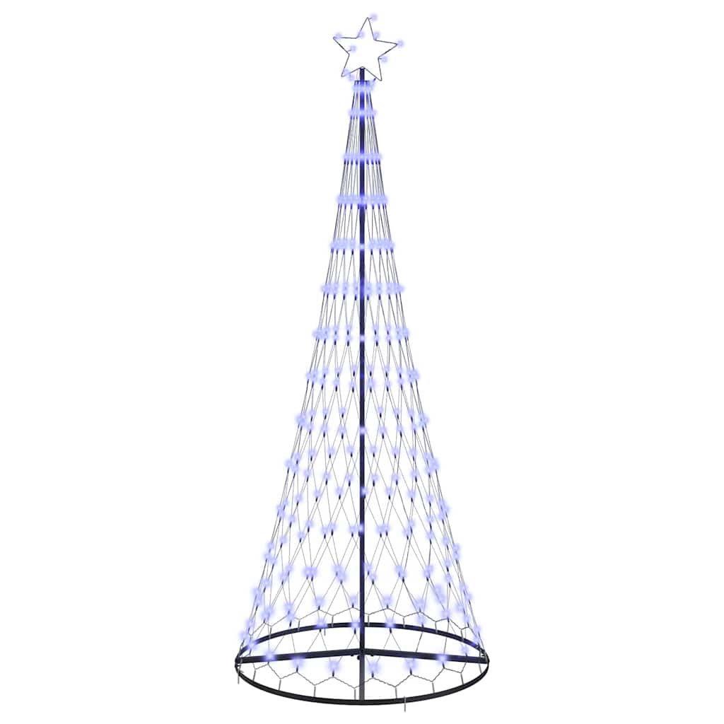 LED-Weihnachtsbaum mit 230 LEDs Mehrfarbig 184,5 cm Metall