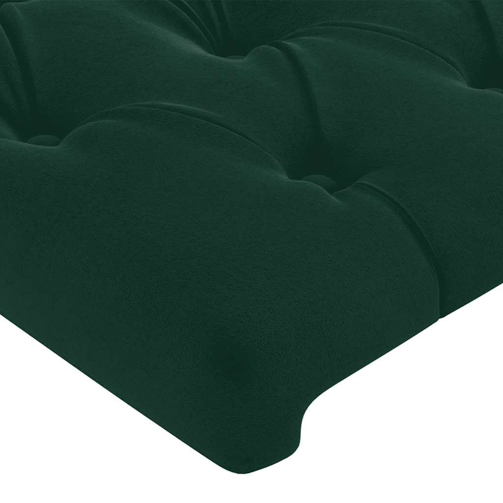 Kopfteil Hellgrau 80x7x118/128 cm Samt