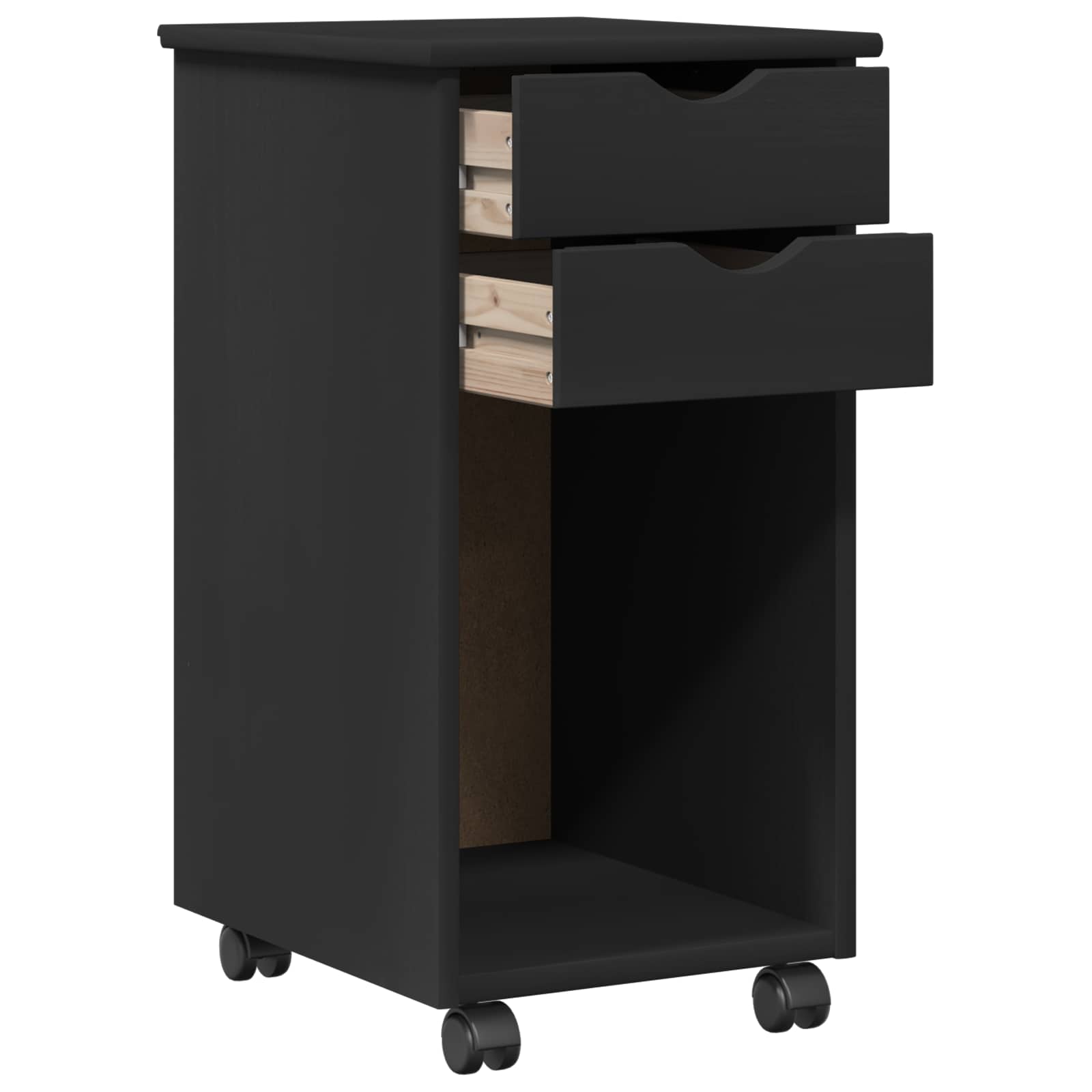 Rollschrank Honigbraun 34 x 39 x 65,5 cm Massives Kiefernholz