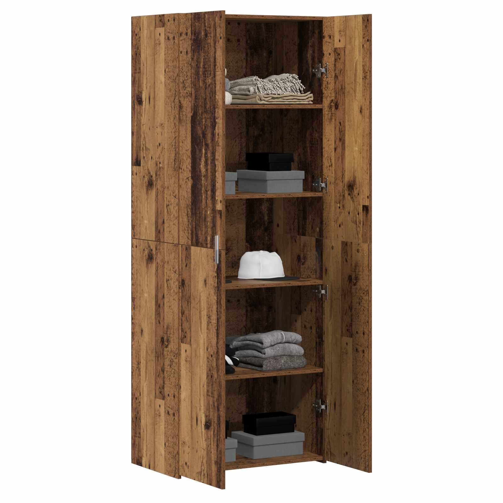 Highboard 2 pcs Artisan-Eiche 70 x 42,5 x 185 cm