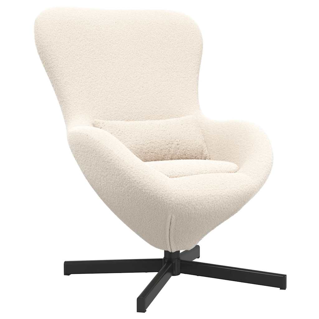 Eiersessel Hellgrau 63 x 73 x 90 cm Stoff
