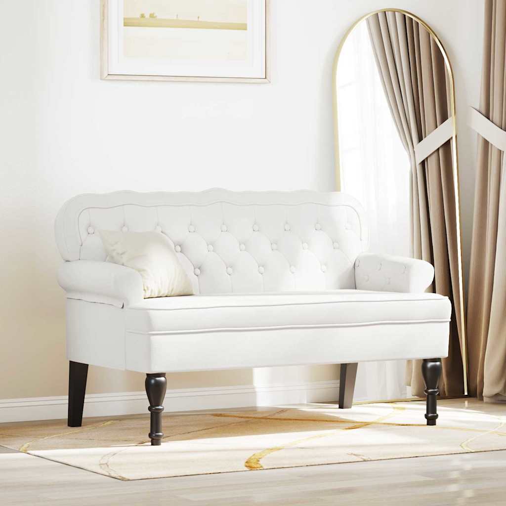 Chesterfield Bank Braun 119,5 x 64,5 x 75 cm Kunstleder