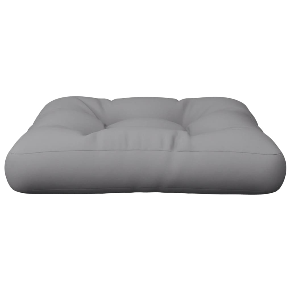 Palettenkissen 50x50x12 cm Grau Stoff