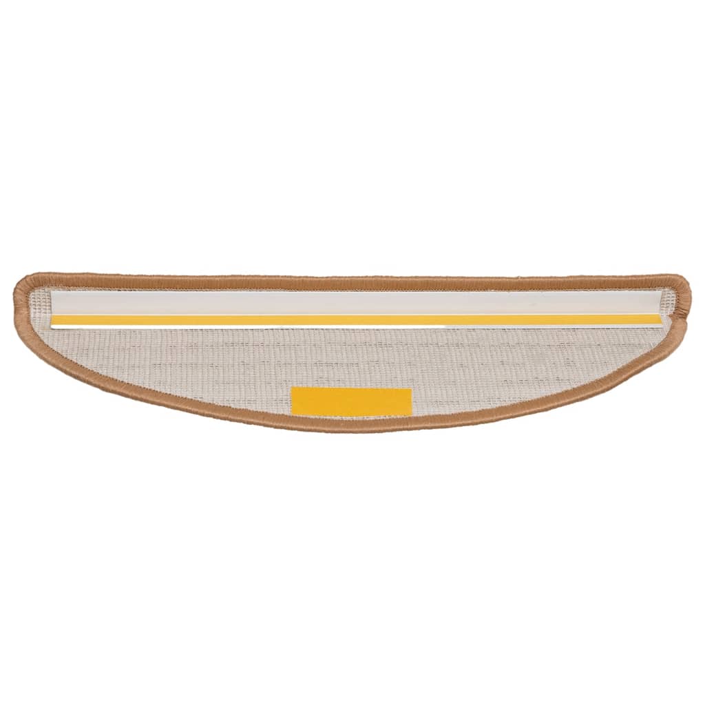 Stufenmatten 15 Stk. 56x17x3 cm Grau Halbrund