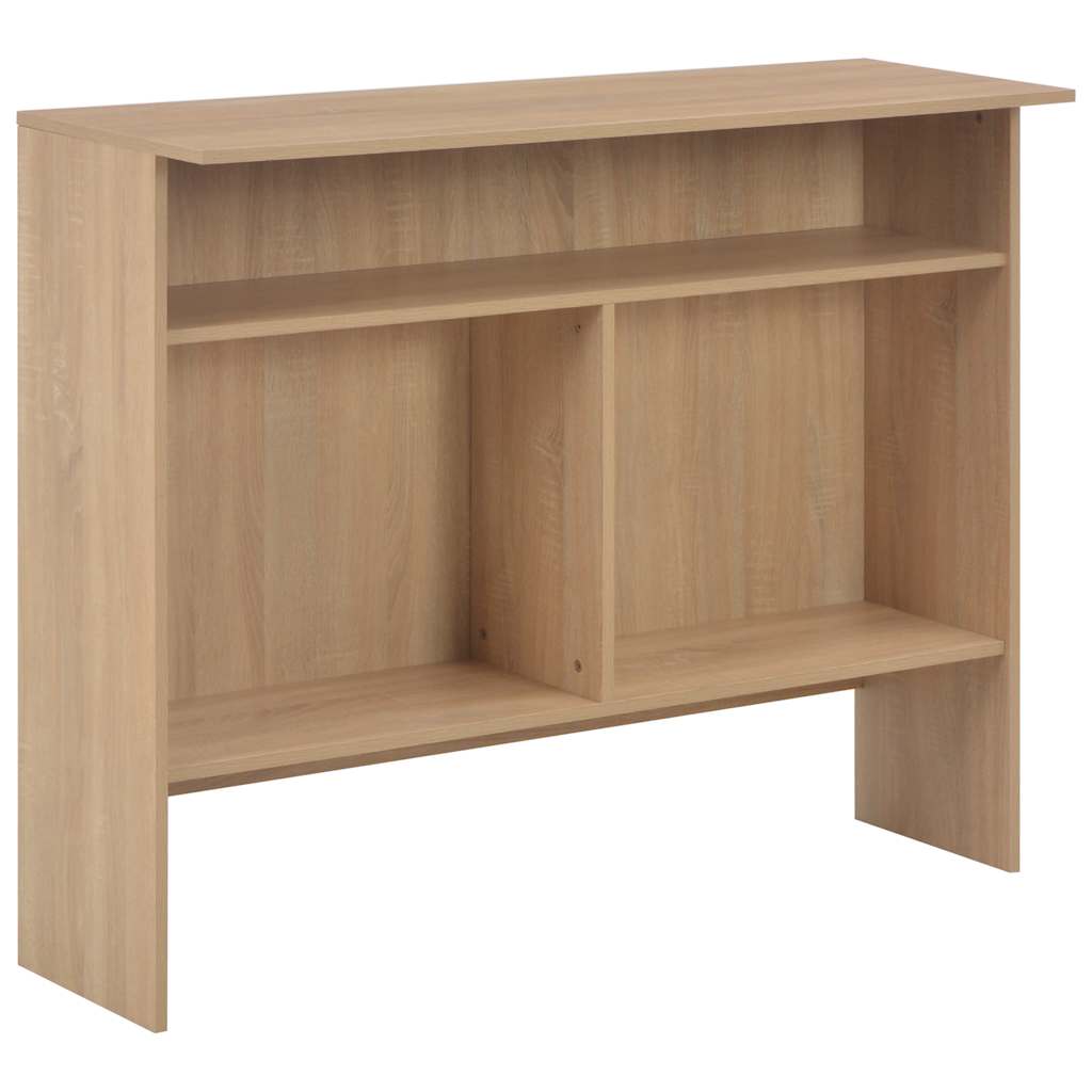 Bartisch mit 2 Tischplatten Weiß 130x40x120 cm