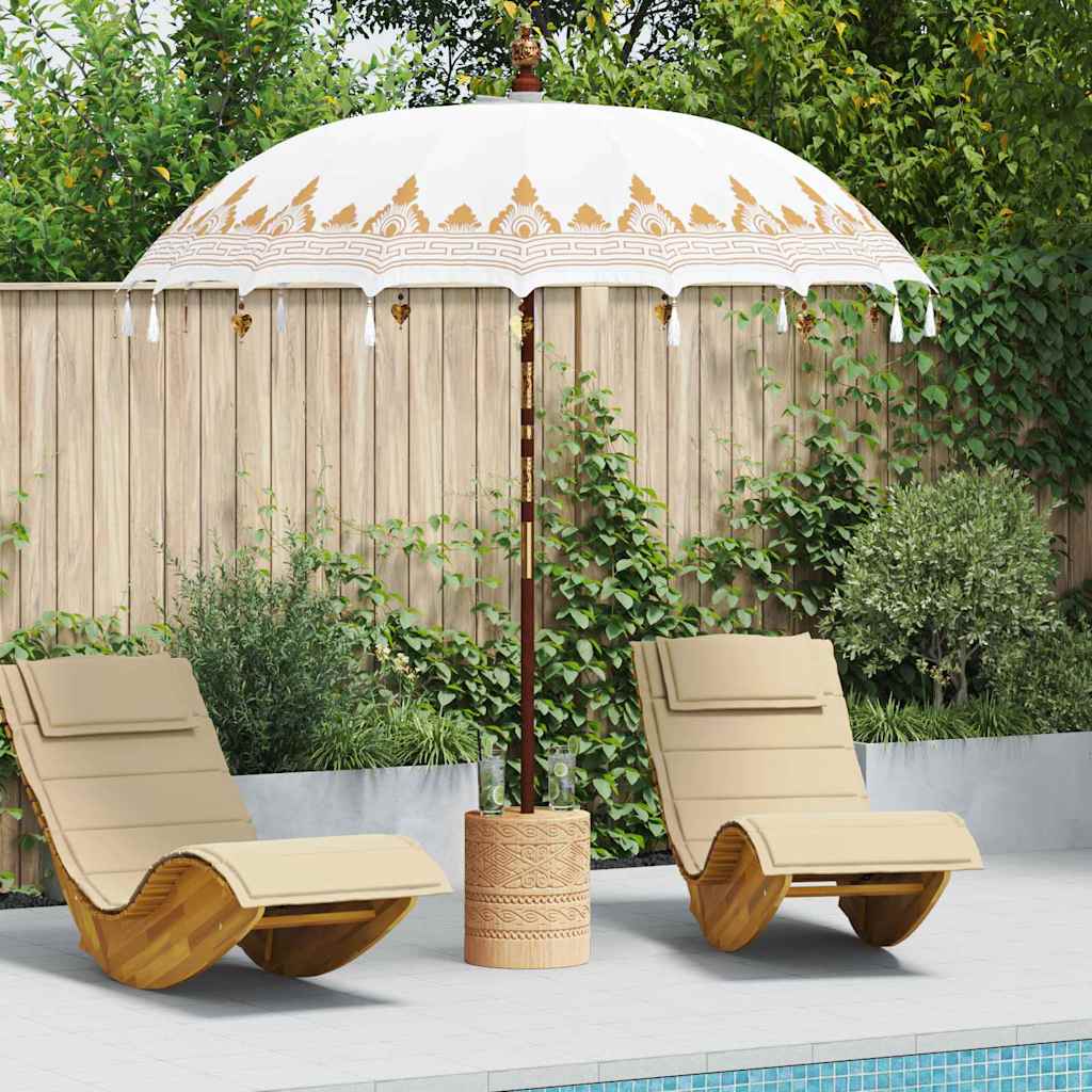 Balinesischer Sonnenschirm Creme 185 x 185 x 260 cm