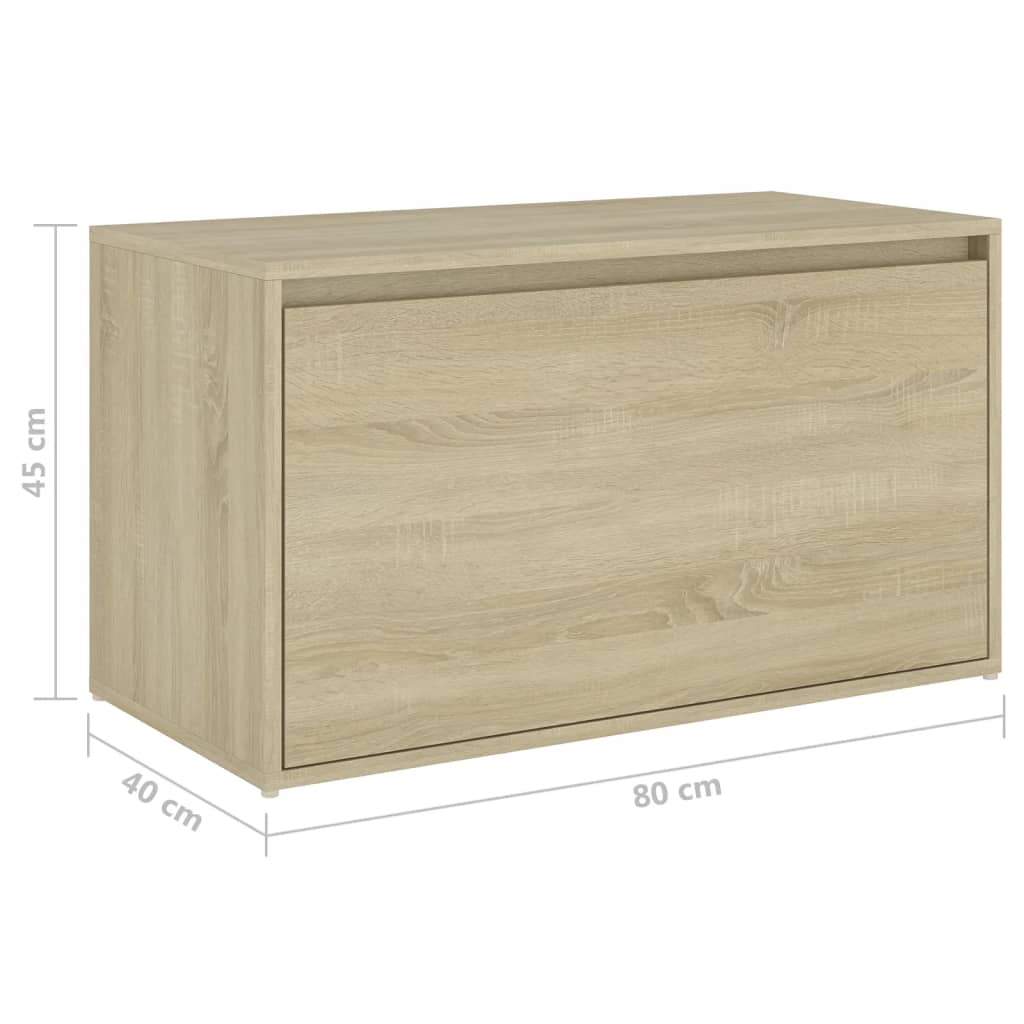 Flurbank 80x40x45 cm Weiß Holzwerkstoff