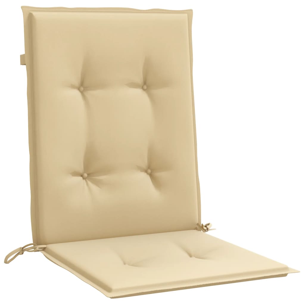 Niedriglehner-Auflagen 2 Stk Melange Anthrazit 100x50x7cm Stoff