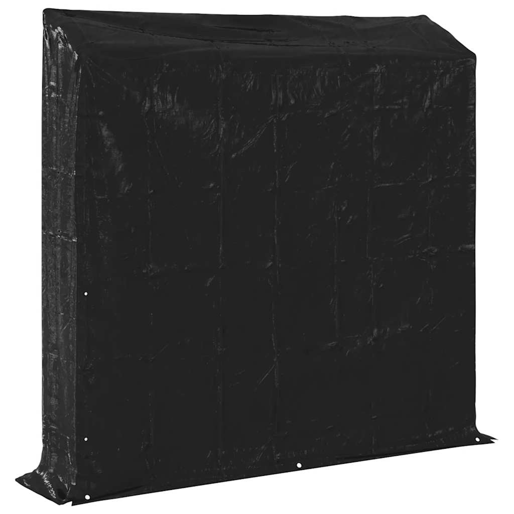 Brennholzregal mit Regenschutz 100,5x40,5x110,5 cm